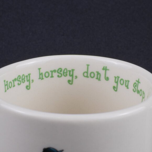 Anderton Pottery Mug Vintage Children's Nursery Rhyme Mug Equestrian Pony Motif - Picture 5 of 11